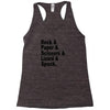 rock paper scissors lizard spock big bang theory geek nerd gift t shir Racerback Tank