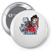 ash vs zombies Pin-back button