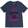 Celebrating With the 3rd Birthday Queen V-Neck Tee