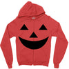 face pumpkin Zipper Hoodie