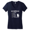 meow meaning Women's V-Neck T-Shirt