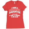 i have a beautiful daughter Ladies Fitted T-Shirt