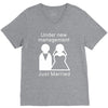 under new management   just married V-Neck Tee