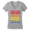 black lives matters, women's rights are human rights Women's V-Neck T-Shirt