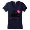 best friends forever Women's V-Neck T-Shirt