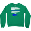 i don't kneel   patriotic stand for the flag, kneel for the dead Crewneck Sweatshirt