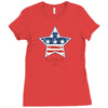 independence day 4th july star america american flag Ladies Fitted T-Shirt