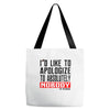 conor mcgregor apologize ufc mma notorious Tote Bags