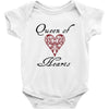 hearts queen of hearts Baby Onesie