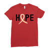 Hope Uterine Cancer Awareness Ladies Fitted T-Shirt