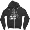 muff diver Zipper Hoodie