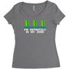 definitely in my zone Women's Triblend Scoop T-shirt