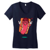 cool hotdog Women's V-Neck T-Shirt