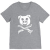 pig bacon cross bones pirate V-Neck Tee