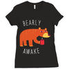 bearly awake Ladies Fitted T-Shirt