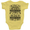 Real Kings Are Born On December 27 Baby Onesie