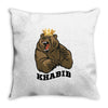 bear khabib Throw Pillow