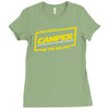okayest camper in the galaxy funny camping Ladies Fitted T-Shirt