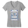 Never Underestimate the Strength of a Stomach Cancer Warrior Women's V-Neck T-Shirt