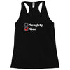 more nice than naughty Racerback Tank