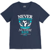 autism dad V-Neck Tee