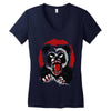 angry panda Women's V-Neck T-Shirt