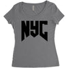 nyc new york city Women's Triblend Scoop T-shirt