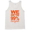 we are the 99% t shirt occupy wall street anti corporate greed black Tank Top