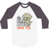 This Girl Loves Shih Tzu 3/4 Sleeve Shirt