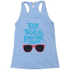 time to go tropical awesome paradise Racerback Tank