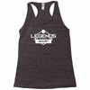 legends are born in january Racerback Tank
