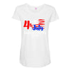 happy independence day the united states Maternity Scoop Neck T-shirt