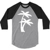 palm tree sticker vinyl decal tropical island beach ocean wall car win 3/4 Sleeve Shirt