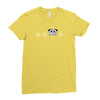 pug heartsnort Ladies Fitted T-Shirt