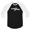 banksy style ak47 art   funny 3/4 Sleeve Shirt