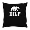 bilf, bear i'd like to Throw Pillow