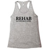 funny t shirt rehab is for quitters rude tee offensive shirt Racerback Tank