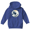 the great wave off sound Youth Hoodie