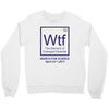 wtf outraged disbelief Crewneck Sweatshirt