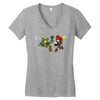 mario vs link Women's V-Neck T-Shirt