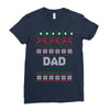 ugly christmas dad Ladies Fitted T-Shirt