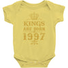 kings are born in 1997 Baby Bodysuit