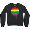 rainbow colored stripes dot running splashes Crewneck Sweatshirt