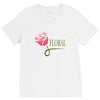 floral V-Neck Tee
