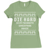die hard ugly sweater Ladies Fitted T-Shirt