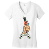 go vegan 6 Women's V-Neck T-Shirt