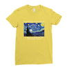 Vincent Van Gogh The Starry Night Ladies Fitted T-Shirt