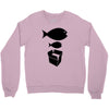 big fish little fish cardboard box   music t shirt Crewneck Sweatshirt