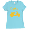 retro kult vespa 50 t shirt scooter roller s m l xl xxl Ladies Fitted T-Shirt