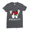 equality white Ladies Fitted T-Shirt
